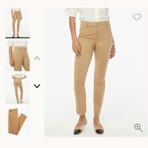 J.Crew Factory Camel Slim Fit Full Length Trouser Pant Size 8 NWT